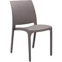 Dmora Gartenstuhl Miranda, Gartensitz, Outdoor-Stuhl, Outdoor-Sessel, Italy, 54x46 h80 cm, Taube