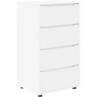 Syfax Stauraumschränke 60 x 48 x 105 cm Holzwerkstoff Weiß