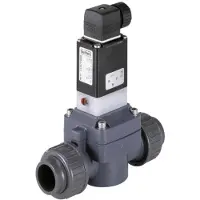 Burkert Magnetventil 32 mm Klebemuffen NC PVC EPDM 0,5-6bar/7-87psi 110VAC 0142 67651