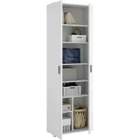 Dmora Mehrzweckschrank Suretta, 61 x 35 x 190 cm, Weiß