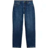 Superdry für Damen. W7011259A Jeans Mid Rise Straight dunkelblau (26/32), Lässig, Baumwolle, Denim