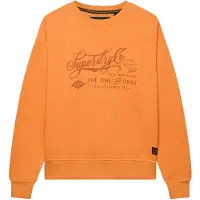 Superdry für Damen. W2012636A Sweatshirt Industriearbeiter Lose orange (S), Lässig, Baumwolle