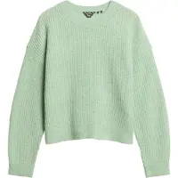 Superdry für Damen. W6110579A Jersey Brushed grün (S), Lässig, Acryl, Langarm