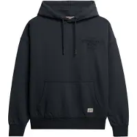 Superdry für Damen. W2012575A Luxe Casual Relaxed Kapuzenpullover Marineblau (M), Lässig, Baumwolle