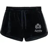 Superdry für Damen. W7110501A Shorts Country Club Velour navy (XL), Lässig, Polyester, Marine