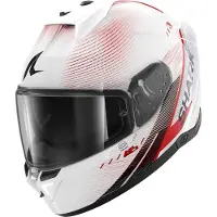 Shark Skwal i3 Speed Tech Helm, weiß/rot/schwarz, 2XL (63/64)