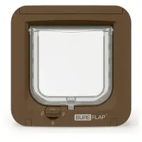 Sureflap Mikrochip Katzenklappe - Braun