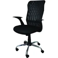 Office Products Drehstuhl Rhodos mit Armlehne - schwarz.