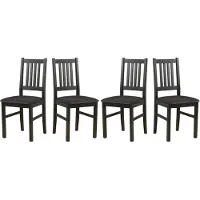 LeafDesign ESSZIMMERSTUHL - 4er-Set Bos 1 schwarz riviera 97