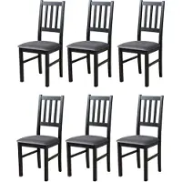 LeafDesign ESSZIMMERSTUHL - 6er-Set Bos 4 schwarz kronos 22