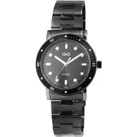 Q&Q Herrenuhr Edelstahl 5 ATM