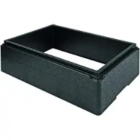Schneider Aufsatzrahmen, GN 1/1, Passender Rahmen für GN 1/1 Thermoboxen, Maße (B x L x H): 400 x 600 x 180 mm