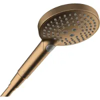 Hansgrohe Raindance Select S Handbrause 120 3 jet PowderRain, 26014140, Farbe: Brushed Bronze