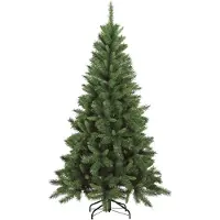 Dmora Weihnachtsbaum 210 cm Amsterdam, Künstliche Kiefer, Realistischer Baum, Tannenbaum, 109x109 h210 cm, Grün