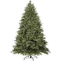 Dmora Weihnachtsbaum 150 cm Trento, Decke Künstliche Kiefer, Realistischer Baum, Umgekehrt Tannenbaum, 109x109 h150 cm, Grün