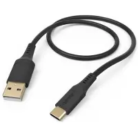Hama Flexible, 1,5 m, USB A, USB C, USB 2.0, 0,48 Gbit/s, Schwarz