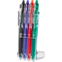 Pilot Frixion Ball Clicker 4er Set 04 Mm Sort Stift 4 Einheiten
