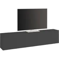 Dmora TV-Anrichte Alakazam 180x30x40h cm Anthrazit, Klappöffnung Ein Tür