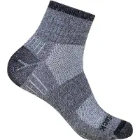 Wrightsock - Escape Quarter - Multifunktionssocken Gr 41,5-45 grau