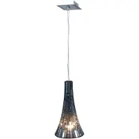 Näve Glas-Pendelleuchte - Material: Glas, Metall - Farbe: schwarz, metall blank; 786422