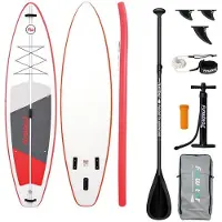 Usorteret SUP-Stand-Up-Paddling-Board SUPFW69C, 3,35 m (rot-weiß)