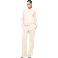 EA7 für Damen. 7W000979_AF12501 Beige Modal-Trainingsanzug (L), Lässig, Sportlich, Recyceltes Polyester
