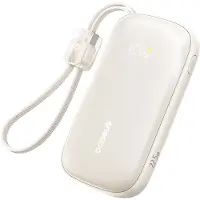 Baseus Powerbank 10000mAh 22.5W USB-C USB-A mit abnehmbarem Kabel Lightning