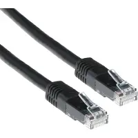 ACT CAT6A UTP 7m, 7 m, Cat6a, U/UTP (UTP), RJ-45, RJ-45, Schwarz