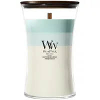 Woodwick Trilogy Driftwood Shores Duftkerze mit Holzdocht 610 g