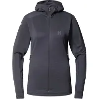 Haglöfs - Women's L.I.M Mid Multi II Hood - Fleecejacke Gr L grau
