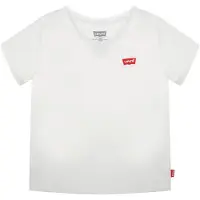 Levi's Kids T-Shirt KIDS "LVG BATWING CHEST HIT TEE", Mädchen, Gr. 3M (62), weiß, Jersey, Obermaterial: 100% Baumwolle, unifarben, regular fit normal, Rundhals, Shirts T-Shirt, mit kleinem Logo-Badge