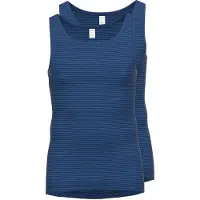Ammann Unterhemd "2er Pack Unterhemd Day Classic", Herren, Gr. 8, N-Gr, blau (dunkelblau), Obermaterial: 75% Baumwolle CO. 25% Polyester PES., Unterhemden Unterhemd