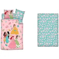 Aymax Disney Princess Bettwäsche 140 x 200 cm + 90 x 200 cm + 25 cm Baumwolle