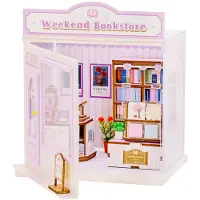 Sombo Mini Shop Weekend Bookstore, Gemischte Farben, Holz
