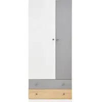 Masseno Drehtürenschrank BRERA 80/190/50cm 2-türig Weiß