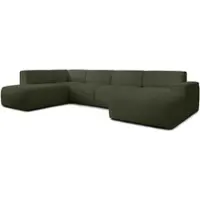 AX Living XXL Sofa U Form Didim Grün 378cm breit modern & großzügig L