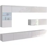 AX Living Möbel im Wohnzimmer Kossana 4 – 255cm Breite, Eleganz Weiß