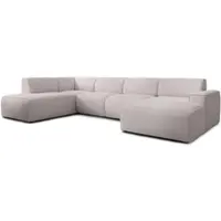 AX Living XXL Sofa U Form Didim Creme 378cm breit modern & großzügig L