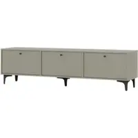 Masseno TV-Schrank TORINO 180 cm Fernsehschrank mit 3 Türen TV-Lowboard für Wohnzimmer Modern 180x40,8x48,5 cm Hellgrün / Hellgrün