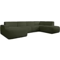 AX Living XXL Sofa U Form Didim Grün 378cm breit modern & großzügig R