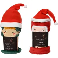 Décoris Weihnachtsplaid für Kinder 100x70cm