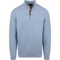 Barbour Half Zip Pullover Hellblau
