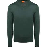 Suitable Merino Pullover V-Ausschnitt Racing Grün