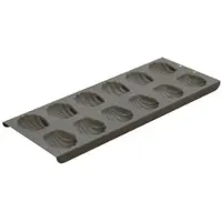 Schneider WALTER Premium Madeileine Backform, Madeileineform besitzt eine hohe Verschleißfestigkeit, Maße: 350 x 145 x 15 mm