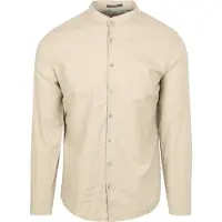 No-excess Hemd Leinen Blend Beige