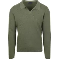 Suitable Pullover Riva Structure Melange Grün - XXL