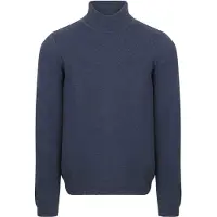 Suitable Rollkragenpullover Structure Melange Marine