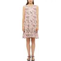 s.Oliver Maxikleid , Damen, Gr. 46, N-Gr, rosa (schwarz pomegranat aop), Web, Obermaterial: 50% Baumwolle, 50% Modal, bedruckt, körpernah, Rundhals, Kleider Maxikleid, Sommerkleid in Allover-Optik