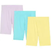 Bonprix Radlerhose , Mädchen, Gr. 116/122, N-Gr, helllimone, zartflieder, aqua, Obermaterial: 95% Baumwolle, 5% Elasthan, Hosen Radlerhose, aus Baumwolle und Elasthan, bequemer Schnitt