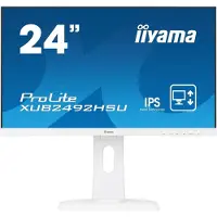 Iiyama ProLite XUB2492HSU-W1, 60,5 cm (23.8"), 1920 x 1080 Pixel, Full HD, LED, 5 ms, Weiß